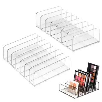 PAVIKE Divider Stand Acrylic Divider Stand 2 Eyeshadow Case Storage Divider Cosmetic Storage Acrylic Divider Cosmetic Stand Divider Panel Acrylic