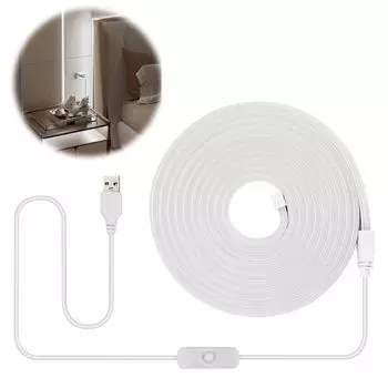 PAVIKE LED Tape Light USB LED Strip Light LED Tape Light LED Tape High Brightness Soft Light Easy to Bend Bedroom Kitchen Home Office Indoor