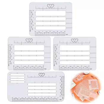 PAVIKE Многоцелевой трафарет для конверта с письмом 4 разных стиля Шаблон конверта Поздравительная открытка Трафарет для конверта с письмом Руководство по адресации Блокнот белый