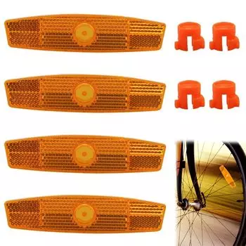 PAVIKE отражатель для велосипедного колеса, 4 шт., отражатель для велосипедного колеса, отражатель для спицы велосипедного колеса, простая установка, высокая яркость, ночь, плохая погода