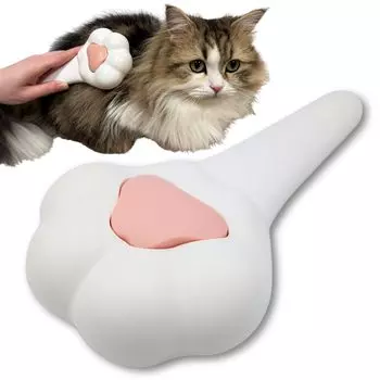 Paw Moff Push Brush для собак и кошек. Щетка для домашних животных, предотвращающая выпадение шерсти. белый