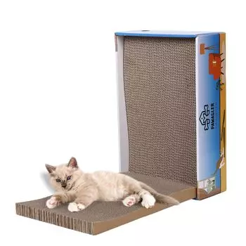 PAWAGLER Цветной картон Cat 4 Картонная игрушка, которую можно использовать как для кошек, так и для домашних животных, легко царапать, детали, стороны, царапать, царапать, коричневый