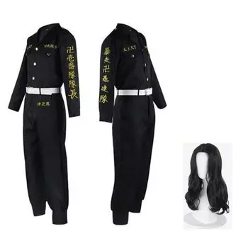Pawpaw Keisuke Baji Косплей Костюм Хэллоуин Рождество Подарок Аниме Фестиваль Капитан Keisuke С париком (Ичибантай - Баджи, размер M)