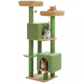 PAWZ Road Cat Cat Space Cat Многоцветковый конопляный коготь Cat Cat Включает меры по предотвращению натурального сизаля Струна Cat Supplies Высота Зеленый серый