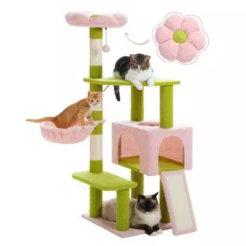 PAWZ Road Cat Wide Space Compact Conep String Scratching можно приобрести в нескольких экземплярах, игрушка для кошек с несколькими наблюдательными характеристиками, высота 120 см, зеленая башня, стильная, маленькая, низкая, зелёный