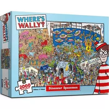 Пазл ALOC Find Wally Dinosaur Astronaut AL2302, разные цвета, 2000 деталей