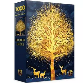 Пазл Alok Golden Tree 2 AL3023, разные цвета, 1000 деталей Пазл, Детские игры, Развивающие игрушки
