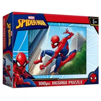 Пазл B&B Marvel Spiderman Jigsaw Puzzle M101, 100 деталей, разные цвета Пазл, Детские игры, Развивающие игрушки