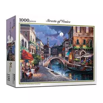 Пазл B&B Puzzle Venice Street PL1182, разные цвета, 1000 деталей