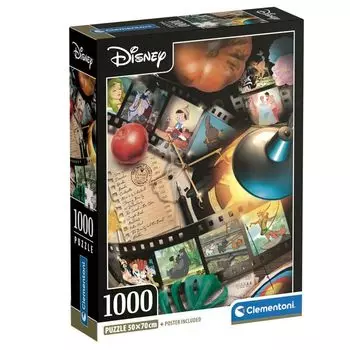 Пазл Clementoni Disney 1000 элементов 50 см x 70 см с постером 8102 [Товар]