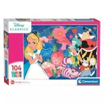 Пазл Clementoni Disney Алиса в стране чудес Алиса в стране чудес 104 элемента 38 см x 27 см 7485 [Товар]
