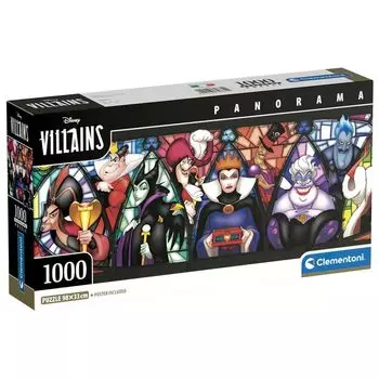 Пазл Clementoni Disney Villains 1000 деталей 98 см x 33 см с постером 8720 [Товар]
