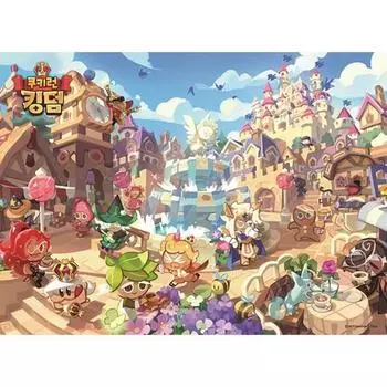 Пазл Cookie Run Kingdom Peaceful Cookie Kingdom Jigsaw Puzzle DW500-256, 500 деталей, разные цвета Пазл, Детские игры, Развивающие игрушки