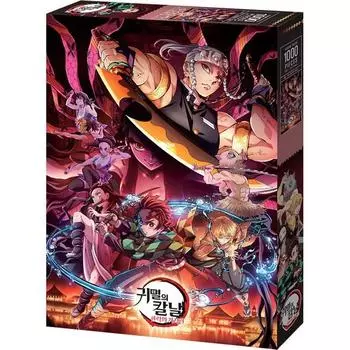 Пазл Demon Slayer Blade 2 Street of Joy TG-KA10-013, разные цвета, 1000 деталей Пазл, Детские игры, Развивающие игрушки