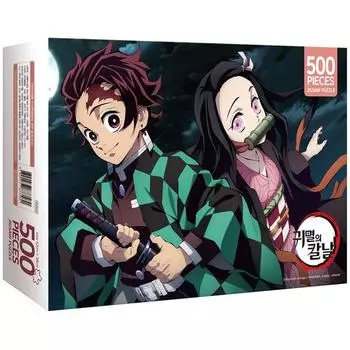 Пазл Demon Slayer Blade Nezuko YR500-580, разные цвета, 500 деталей Пазл, Детские игры, Развивающие игрушки