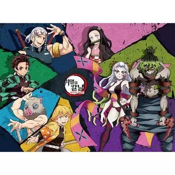 Пазл Demon Slayer s Blade New Enemy Mini Size TG-KA08-044, разноцветные цвета, пазл из 800 деталей, детские игры, развивающие игрушки