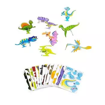 Пазл Детский Бумажный 3D Стереоскопический Пазл Насекомое Детский Сад Веселье Ручная Работа Сделай Сам Игрушки Животные One Size