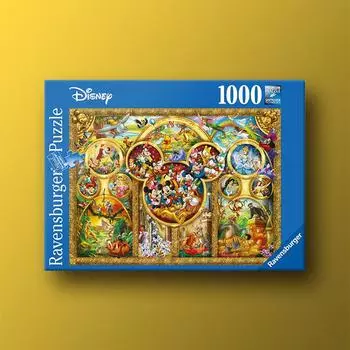 Пазл Disney Family Ravensburger из 1000 деталей, популярная корейская настольная игра