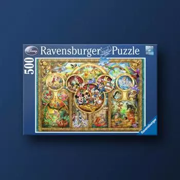 Пазл Disney Family Ravensburger из 500 деталей, популярная корейская настольная игра