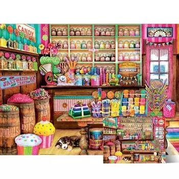 Пазл Educa candy store, разные цвета, 1000 деталей Пазл, Детские игры, Развивающие игрушки