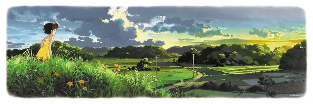Пазл Ensky из 950 деталей Studio Ghibli Фоновая графика Серия Мой сосед Тоторо Сумерки (34x102см)