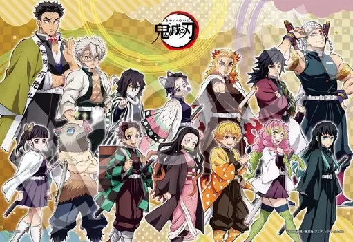 Пазл Epoch 100 Large Piece Jigsaw Puzzle Demon Kimetsu no Yaiba Gathering Friends x В комплект входят лопатка и билет для подсчета очков EPOCH Slayer (26 38см)