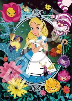 Пазл Epoch 108 элементов Disney Botanical -Alice- [Украшение пазла] (18,2x25,7см)