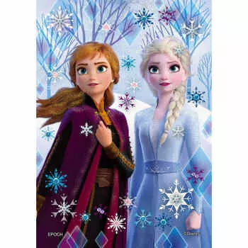Пазл Epoch 108 элементов Disney Elsa & Anna -icy white- [Украшение пазла] (18,2x25,7см)