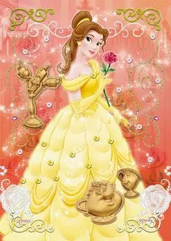 Пазл EPOCH 108 элементов Disney Rose x с клеем и шпателем, с декоративными деталями EPOCH Belle/Elegant (18.2 25.7см) 72-303