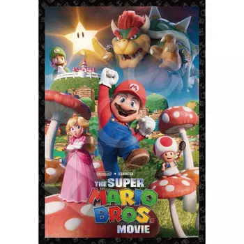 Пазл EPOCH 300 элементов Super Mario Mushroom Kingdom 300 элементов (26 х 38 см) 28-823 с клеем и шпателем с купоном для подсчета очков EPOCH