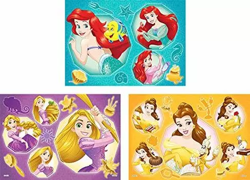Пазл Epoch 42 Piece Jigsaw Puzzle Disney Princess Piece/56 Piece/63 ~3 Princess~ [Первый пазл]