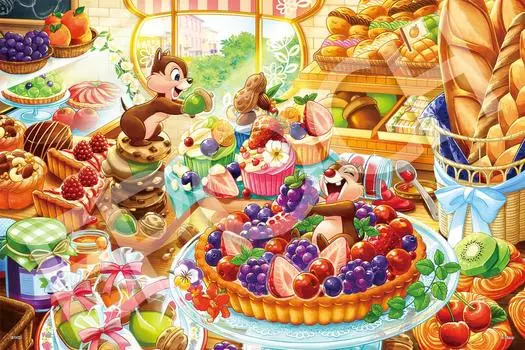 Пазл Epoch из 1000 деталей Disney Puzzle Decoration Collage Чип Дейл делает x с клеем и шпателем с декоративной наклейкой EPOCH n
