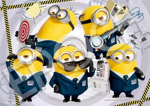 Пазл Epoch из 108 деталей Minions Agent Minion x с клеем и шпателем с купоном для подсчета очков EPOCH (18.2 25.7см) 02-222