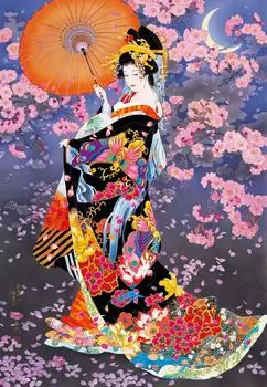 Пазл EPOCH из 300 деталей Haruyo Sakura x с лопаточкой, в комплект входит билет на подсчет очков, иллюстрации/искусство EPOCH (26 38см) 26-344s Клей, в комплекте,