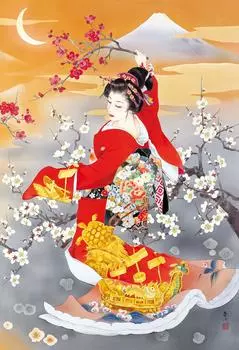 Пазл EPOCH из 300 деталей Hisato Haruyo x с лопаточкой и купоном для подсчета очков EPOCH Иллюстрация/Искусство (26 38см) 26-330 Клей, в комплекте,