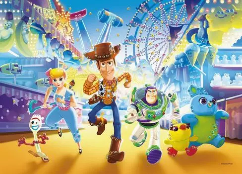 Пазл EPOCH из 500 деталей Disney TOY STORY 4 шт. с клеем и шпателем с декоративными элементами EPOCH - Carnival Adventure- (38 53см) 74-011