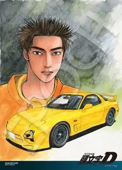 Пазл EPOCH из 500 деталей Initial D Akagi Red Sands Keisuke Takahashi x с клеем и шпателем с купоном для подсчета очков EPOCH (38 53см) 06-528с