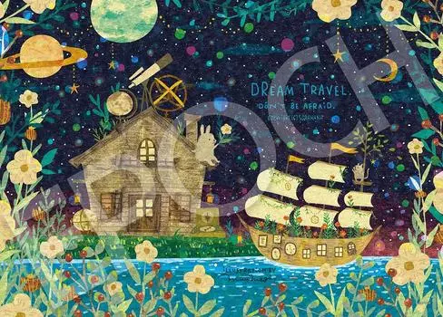 Пазл EPOCH из 500 деталей Mumegu Dream Travel to the Lake House x с клеем и шпателем с очками EPOCH Иллюстрация/Искусство (38 53см) 06-123с