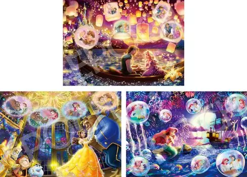 Пазл EPOCH Piece First Jigsaw Puzzle Disney Disney Princess 3 типа пазлов с образцами Игрушка для детей от 6 лет 42/63/81 ~Сияющее будущее~ 62-504