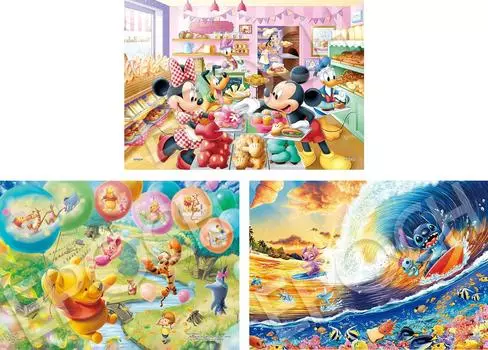 Пазл EPOCH Piece First от Disney Happy Selection 3 типа головоломок с образцами Игрушка для детей от 6 лет 42/63/81 ~Персонажи Disney~ 62-502