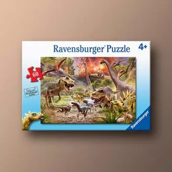 Пазл Ferocious Dinosaur из 60 деталей Ravensburger IV, популярная корейская настольная игра
