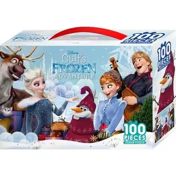 Пазл Frozen Olaf Adventure большого размера D-K100-015, 100 деталей, разные цвета Пазл, Детские игры, Развивающие игрушки