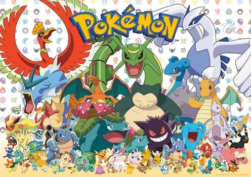 Пазл-головоломка Buffalo Games Pokemon Fan Favorite из 300 больших элементов, разноцветный, 55 см В x 38 см Ш