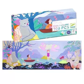 Пазл-головоломка DJECO Gallery Lake Jigsaw Puzzle 100 Pieces Art Landscape Art Puzzle Дети 5 лет Подарок Рождество Детский (DJ07635)
