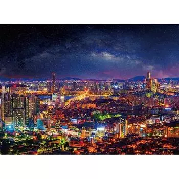 Пазл-головоломка с достопримечательностью Ёыйдо, ночной вид Сеула HS500-363, популярные корейские головоломки