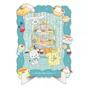 Пазл-головоломка Sanrio Characters Dessert Time Deco Decorating Jigsaw Puzzle Characters 108 Pieces, популярная корейская головоломка