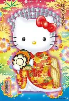 Пазл Hello Kitty Kabuki Shizuka Gozen из 108 деталей, микроэлемент (10x14,7см)