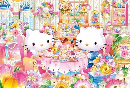 Пазл из 1000 элементов Hello Kitty s Flower House Afternoon Tea (49 х 72 см)