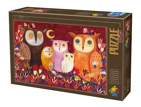 Пазл из 1000 деталей Andrea D-Toys 73747-OW01 Krti Owls-01 4768 см