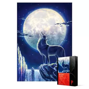 Пазл из 1000 деталей - Blue Moon Howling, популярная корейская головоломка